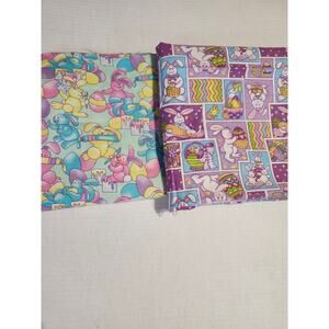 Spring Industries Spring Living Easter Fabric Bundle 2 Prints  1 Yard Ea. Washed